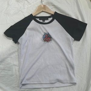 Black and white self love club Tee